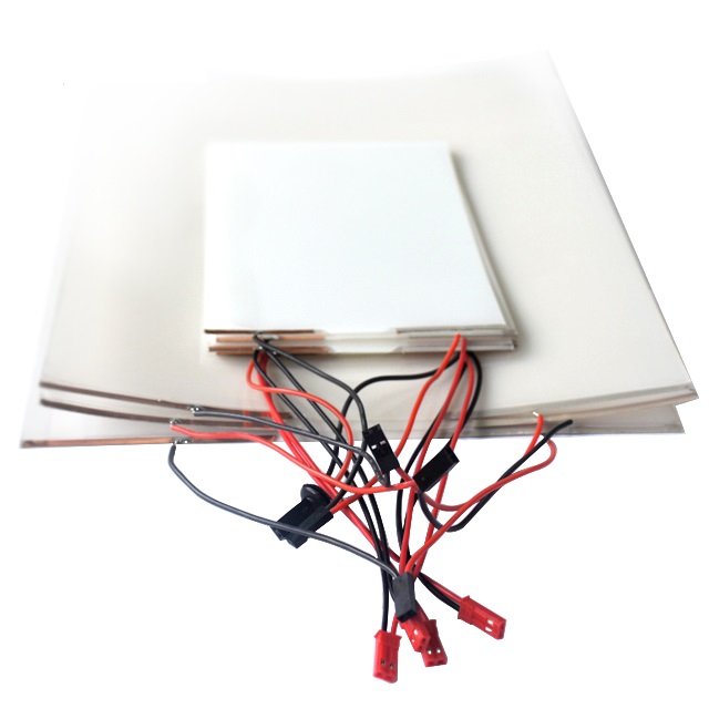 Stacked SGV smart film pieces with wired connectors
